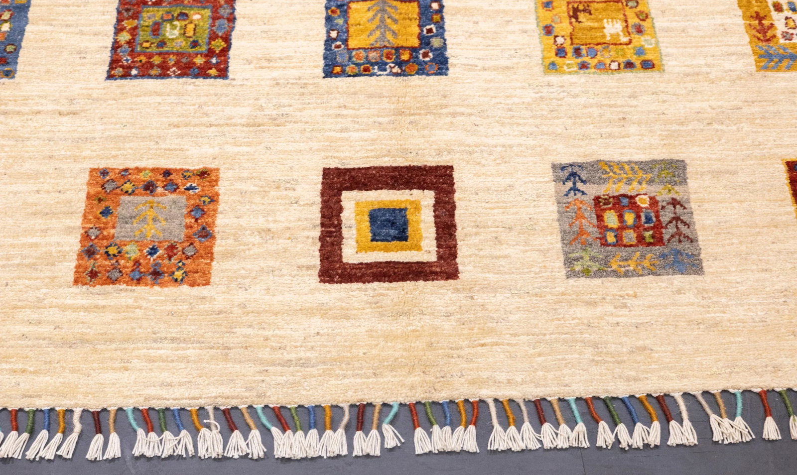 Contemporary Gabbeh Rug 5'0" X 6'6'' - 4