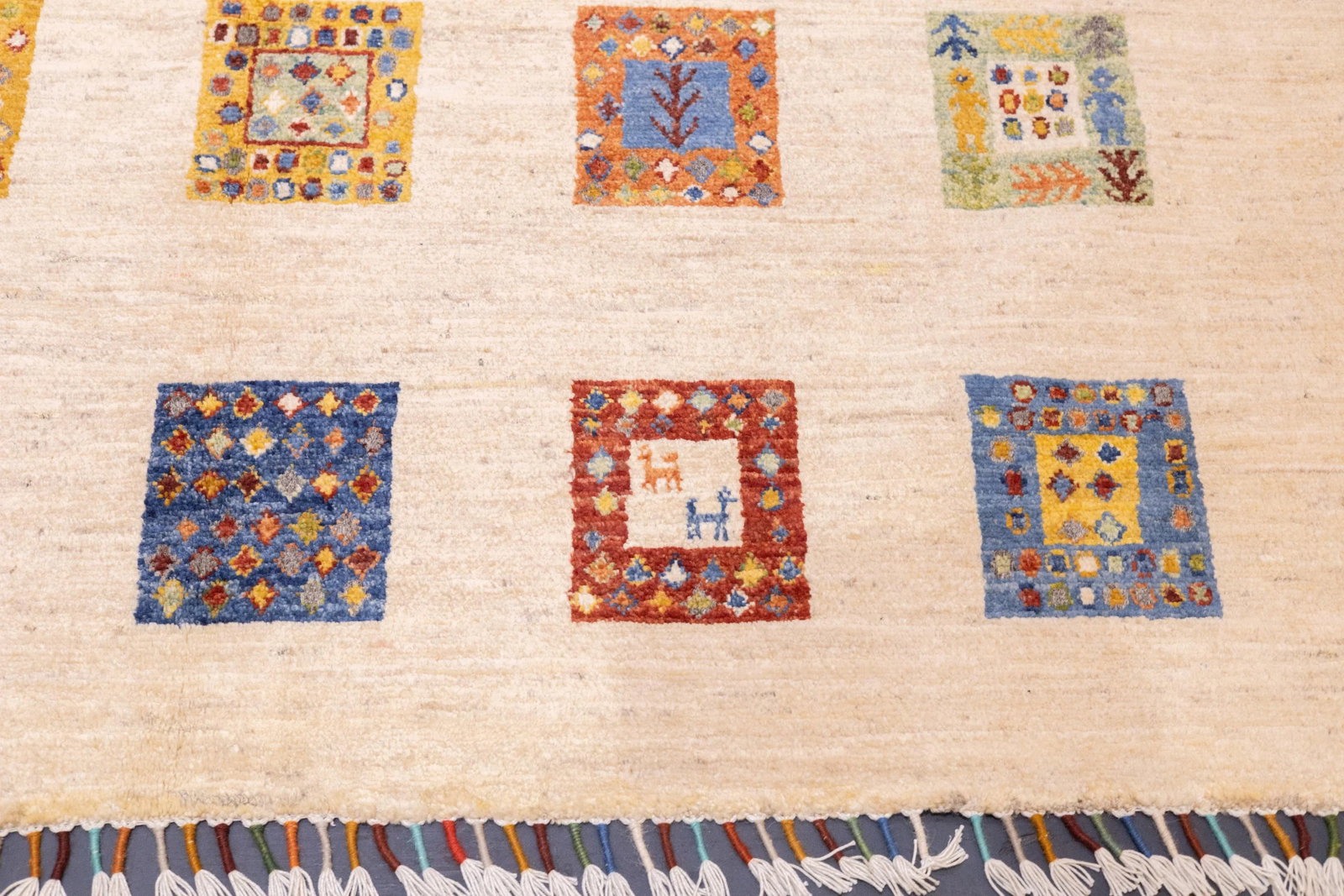 Contemporary Gabbeh Rug 5'0" X 6'6'' - 5