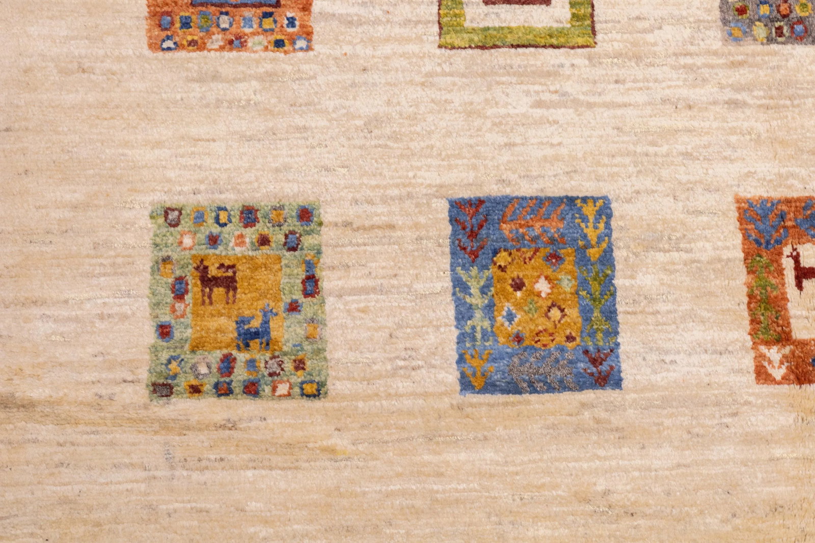 Contemporary Gabbeh Rug 5'0" X 6'6'' - 9