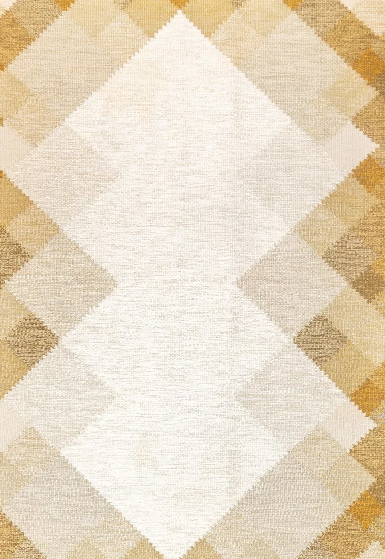Fine Vintage Swedish Kilim Flat Weave Wool Rug 6'5'' X 9'1'' - 3