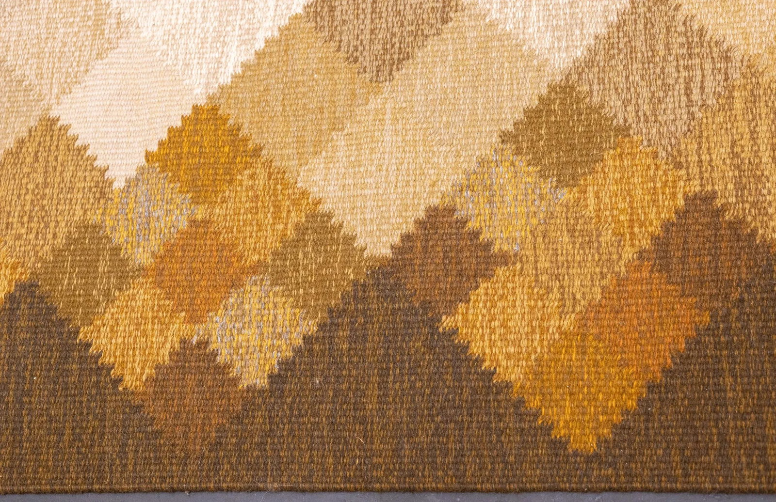 Fine Vintage Swedish Kilim Flat Weave Wool Rug 6'5'' X 9'1'' - 9