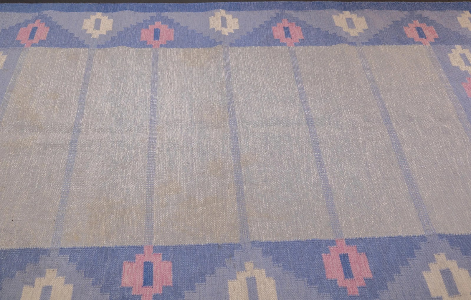 Fine Vintage Swedish Kilim Flat Weave Wool Rug 5'8'' X 7'7'' - 4