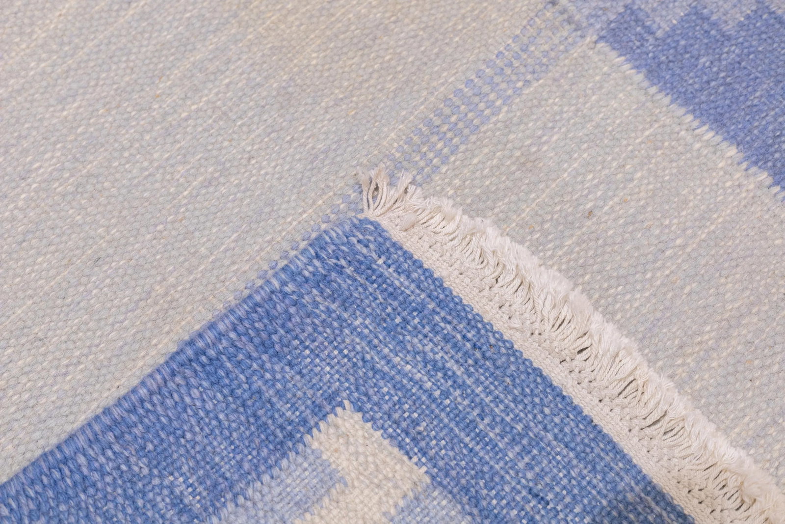 Fine Vintage Swedish Kilim Flat Weave Wool Rug 5'8'' X 7'7'' - 6
