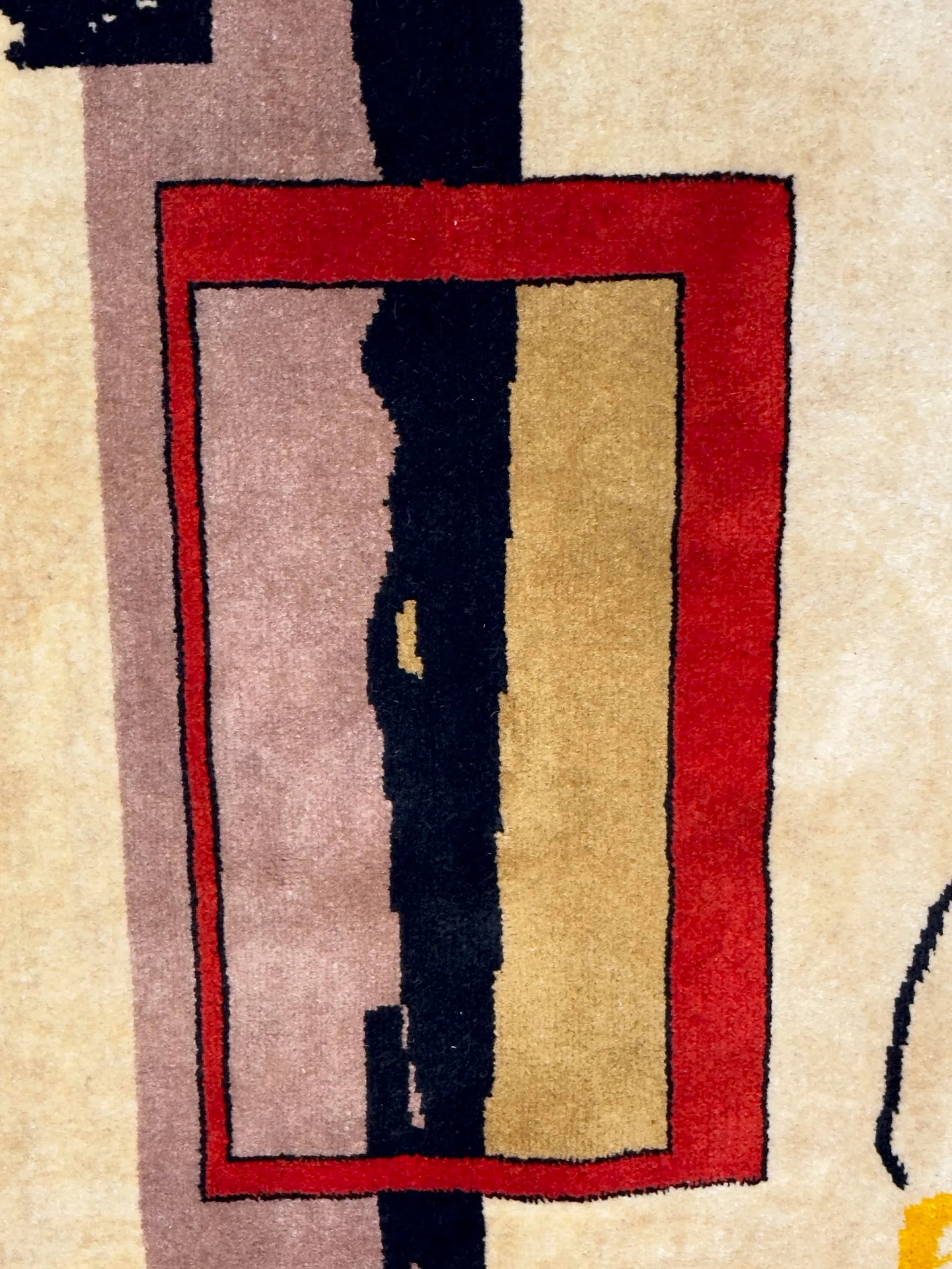 Fine Mid Century French Artistic Wool Rug 8'1'' X 8'2'' - 10