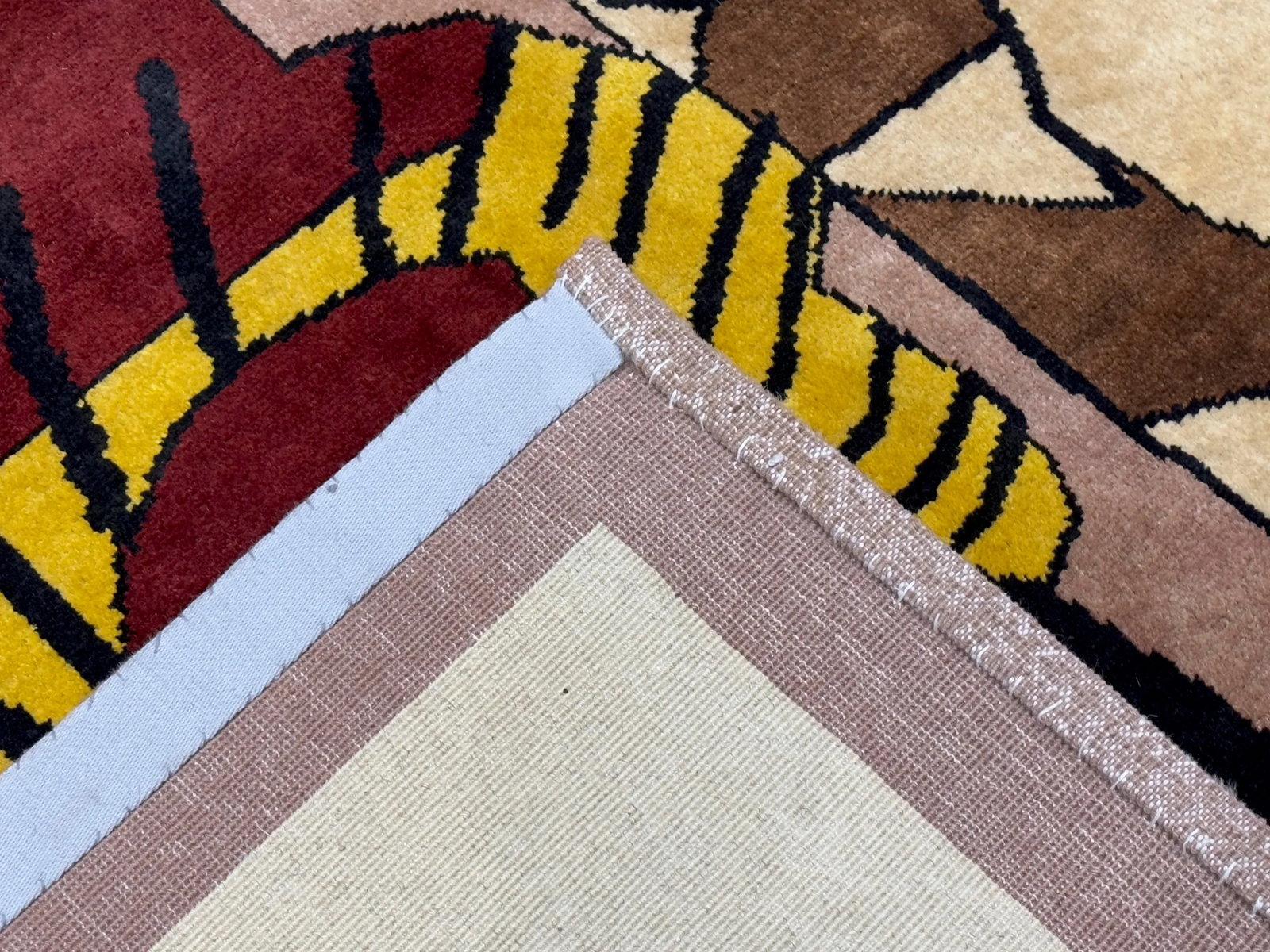 Fine Mid Century French Artistic Wool Rug 8'1'' X 8'2'' - 12