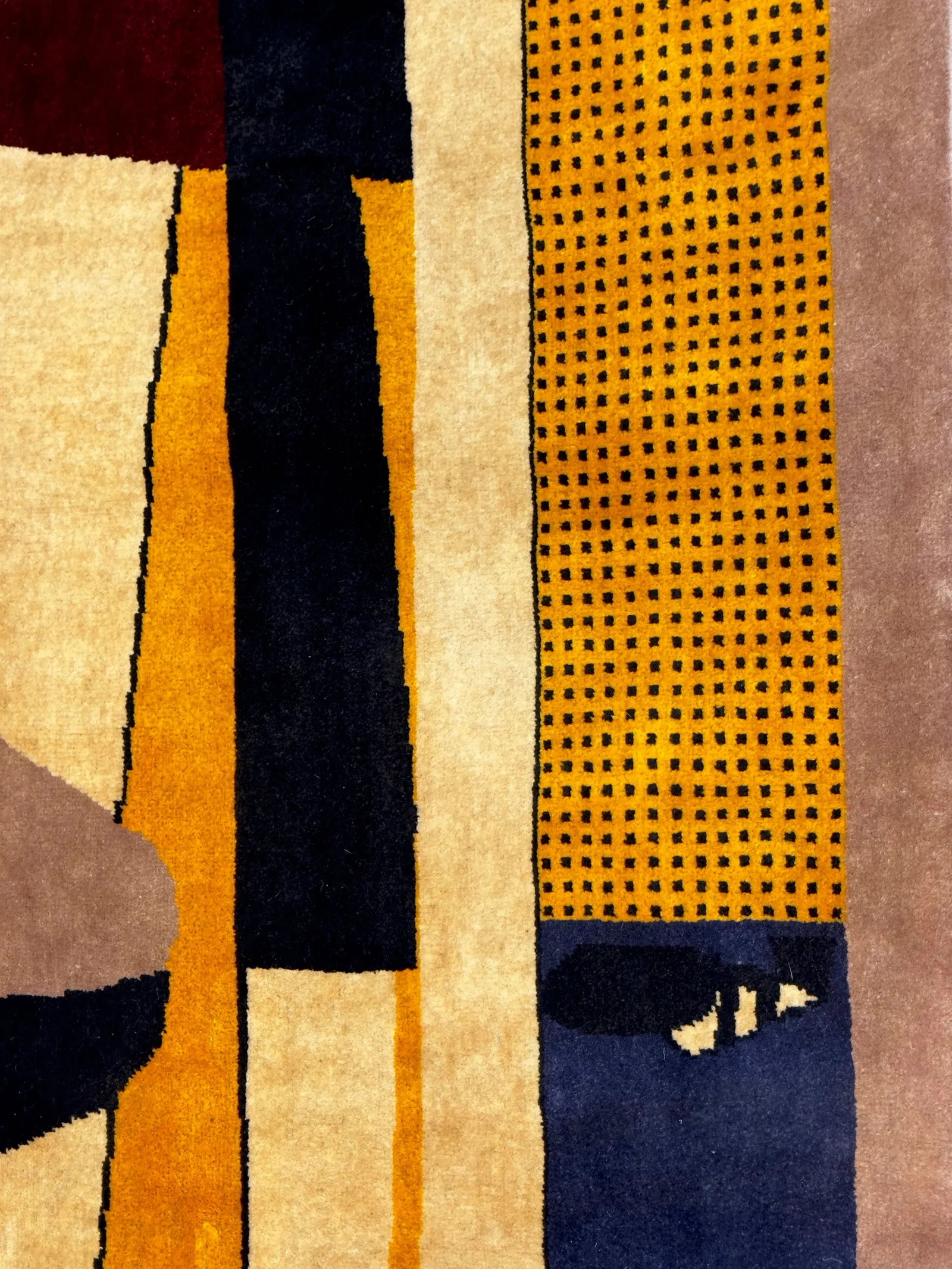 Fine Mid Century French Artistic Wool Rug 8'1'' X 8'2'' - 4