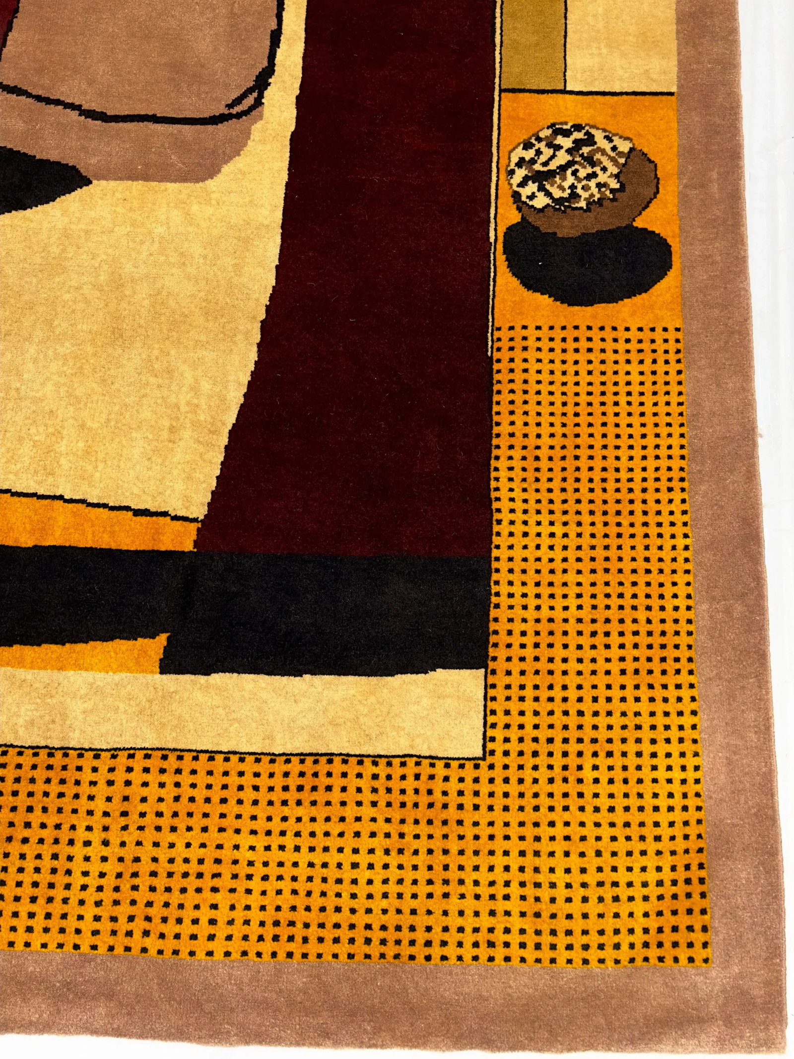 Fine Mid Century French Artistic Wool Rug 8'1'' X 8'2'' - 5