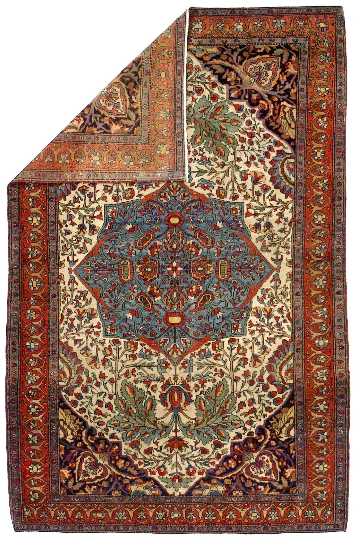 Late 19th Century Farahan Sarouk Rug 4'3" X 6'7" - 2