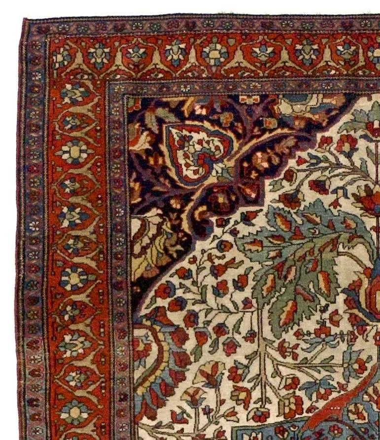 Late 19th Century Farahan Sarouk Rug 4'3" X 6'7" - 3