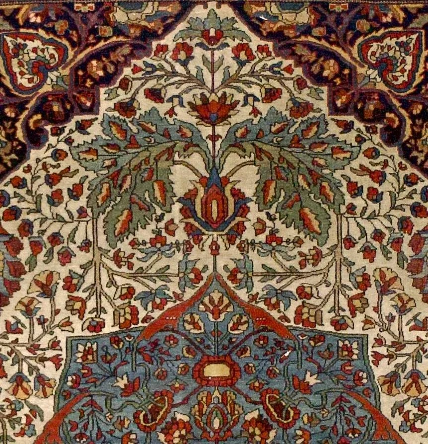 Late 19th Century Farahan Sarouk Rug 4'3" X 6'7" - 4