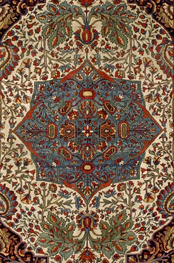 Late 19th Century Farahan Sarouk Rug 4'3" X 6'7" - 5