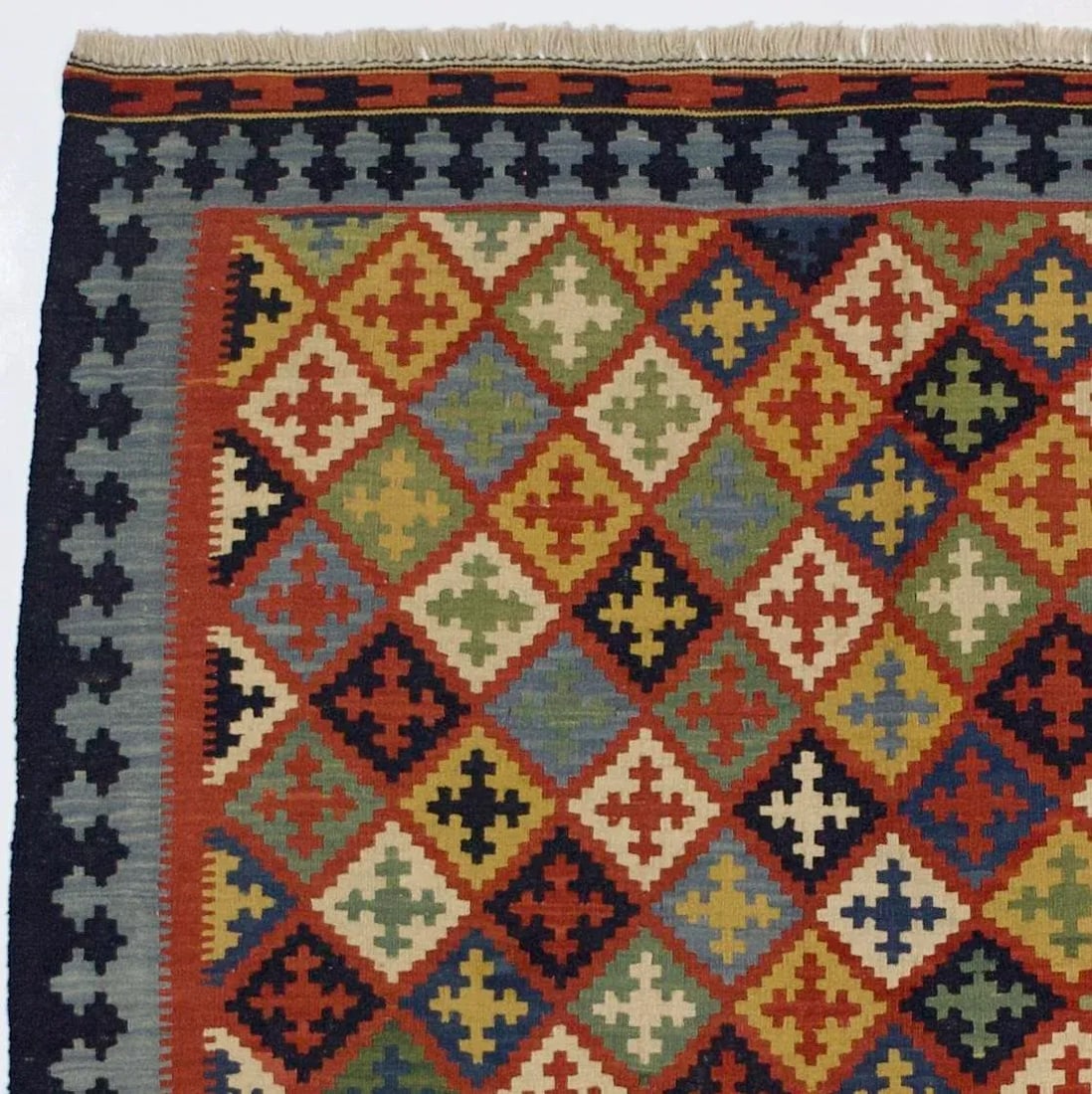 Early 21st Century Shiraz Kilim Rug 5'6" X 7'3" - 3