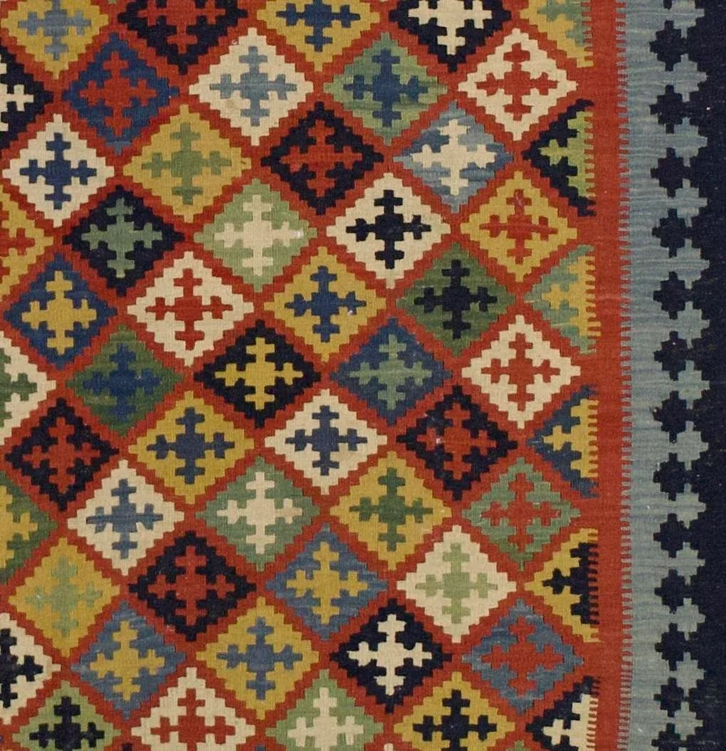 Early 21st Century Shiraz Kilim Rug 5'6" X 7'3" - 4