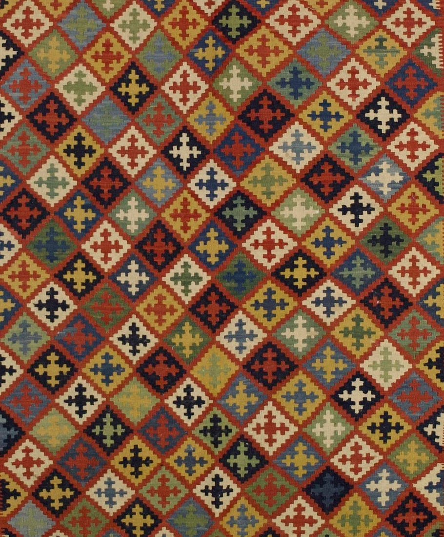 Early 21st Century Shiraz Kilim Rug 5'6" X 7'3" - 5