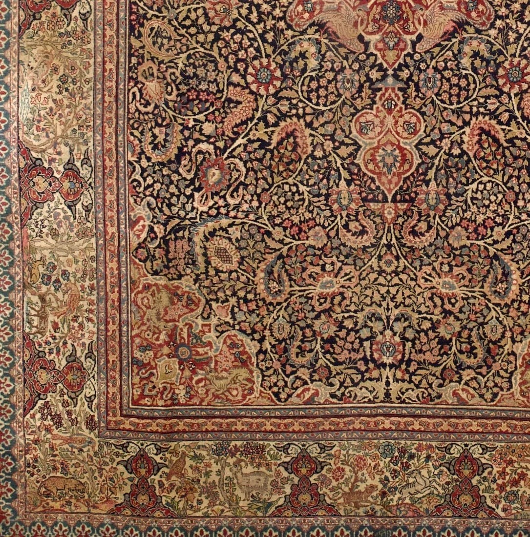 Antique Persian Tabriz Rug 7'10" X 12'4" - 6