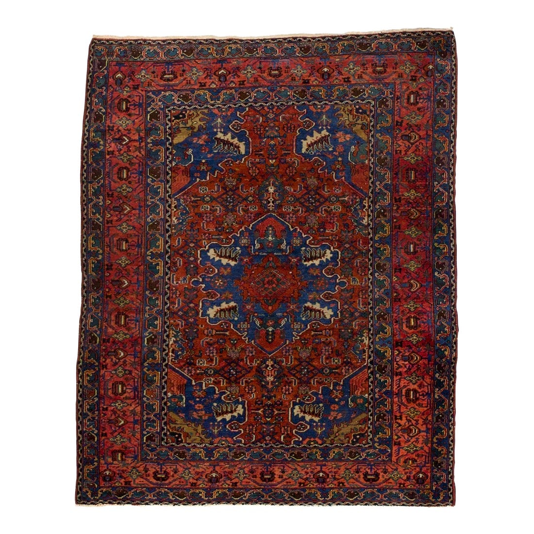 Fine Antique Persian Malayer Rug 4'10" X 6'1": Fine Antique Persian Malayer Rug 4'10" x 6'1". A large town in the Greater Hamadan Weaving Area, specializing in single-wefted scatters, room sizes, gallery carpets, long rugs and occasional runners. 