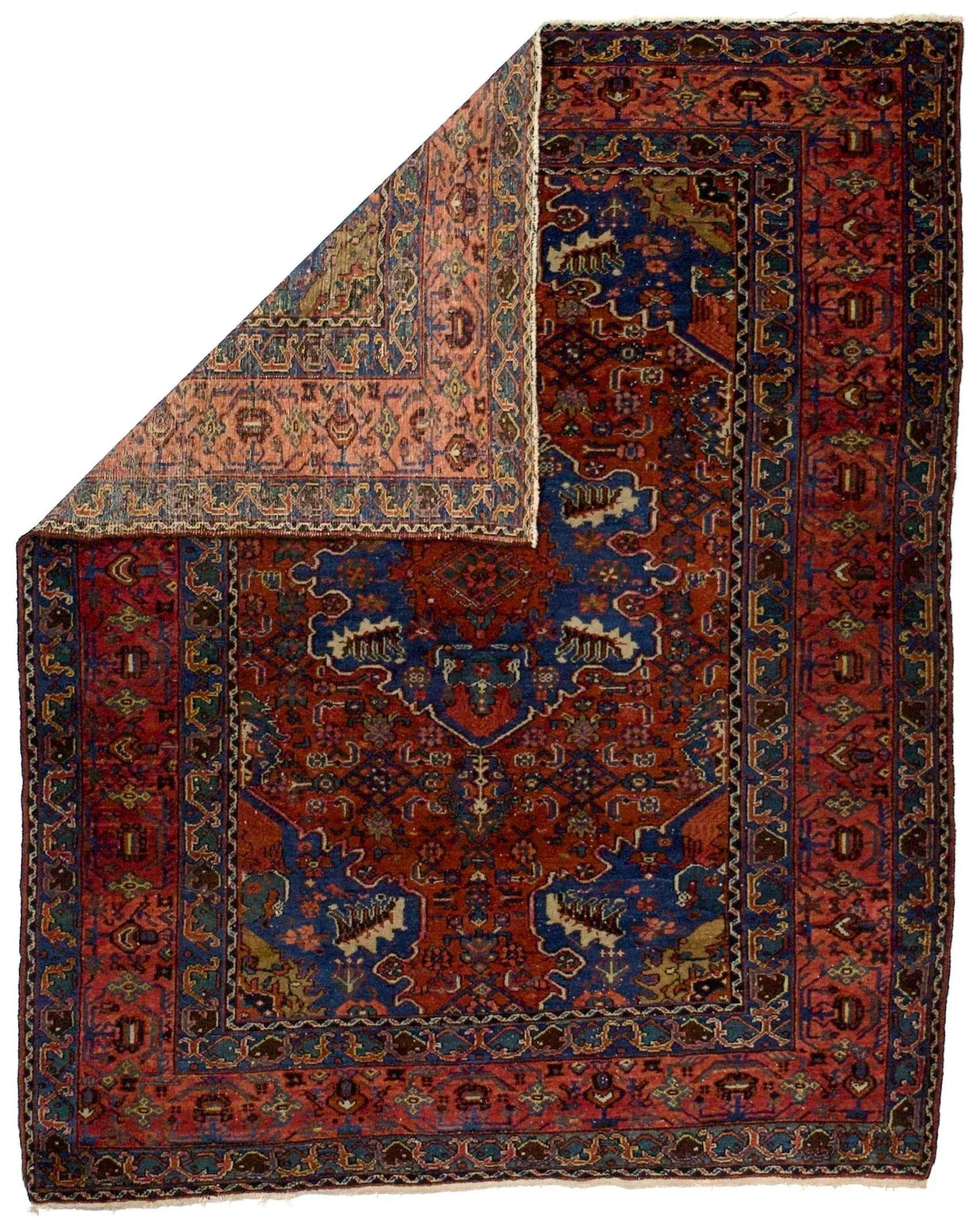Fine Antique Persian Malayer Rug 4'10" X 6'1" - 2