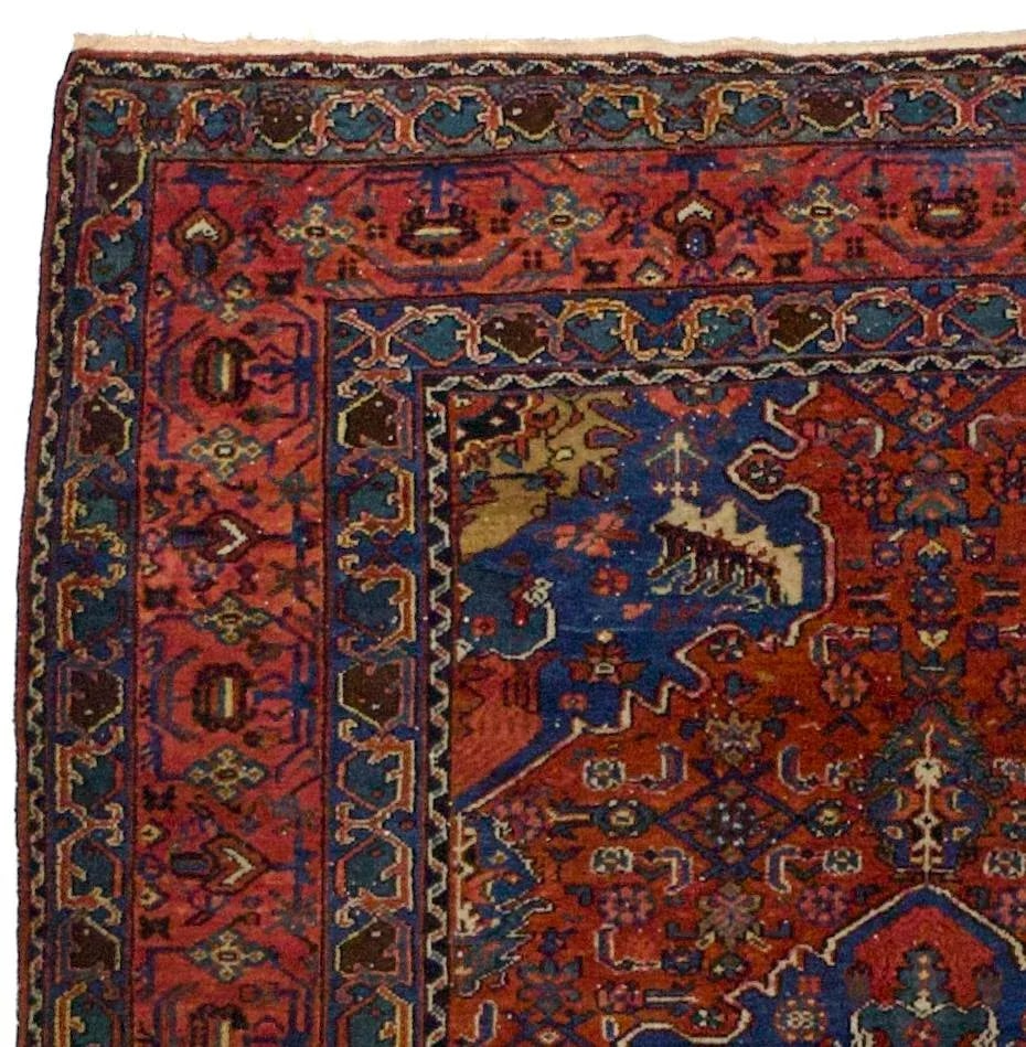 Fine Antique Persian Malayer Rug 4'10" X 6'1" - 3