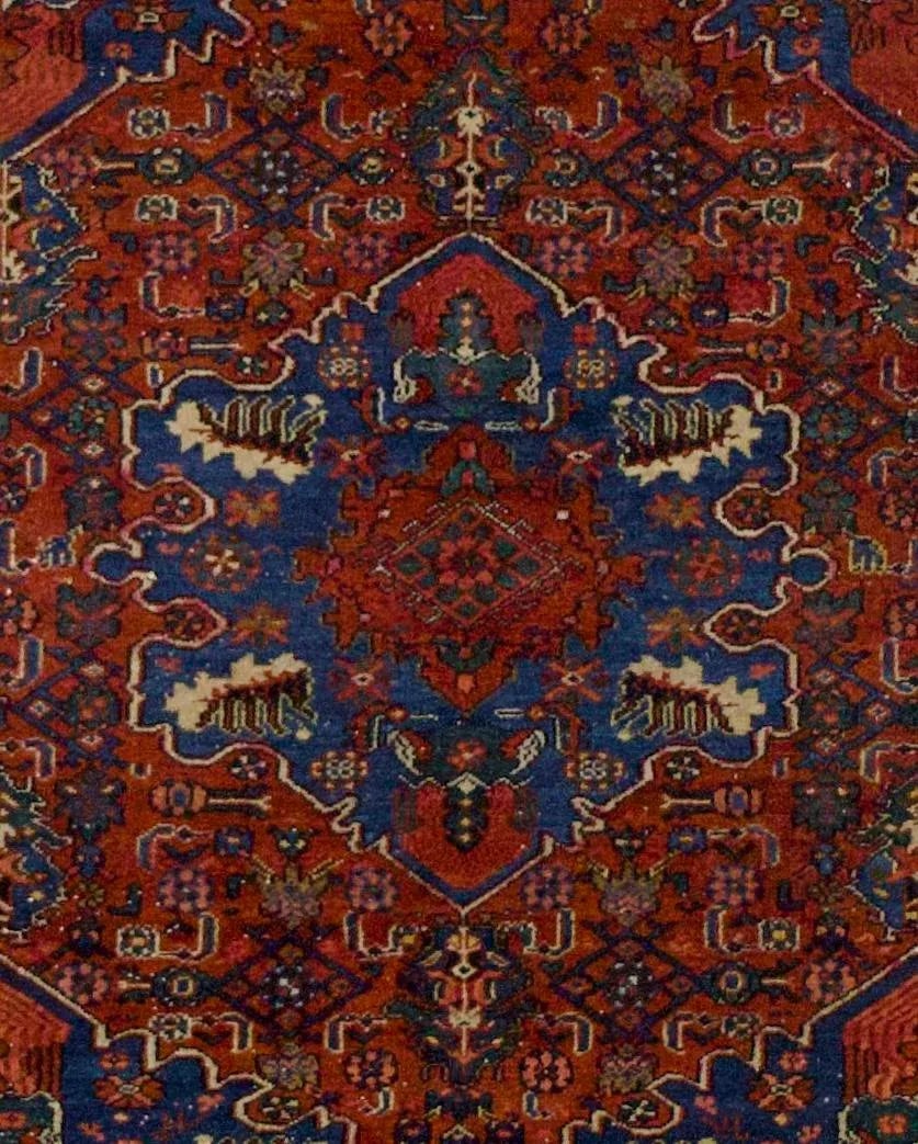 Fine Antique Persian Malayer Rug 4'10" X 6'1" - 4