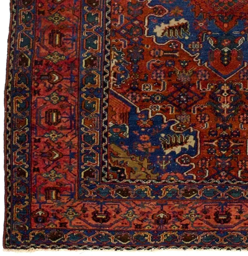 Fine Antique Persian Malayer Rug 4'10" X 6'1" - 5