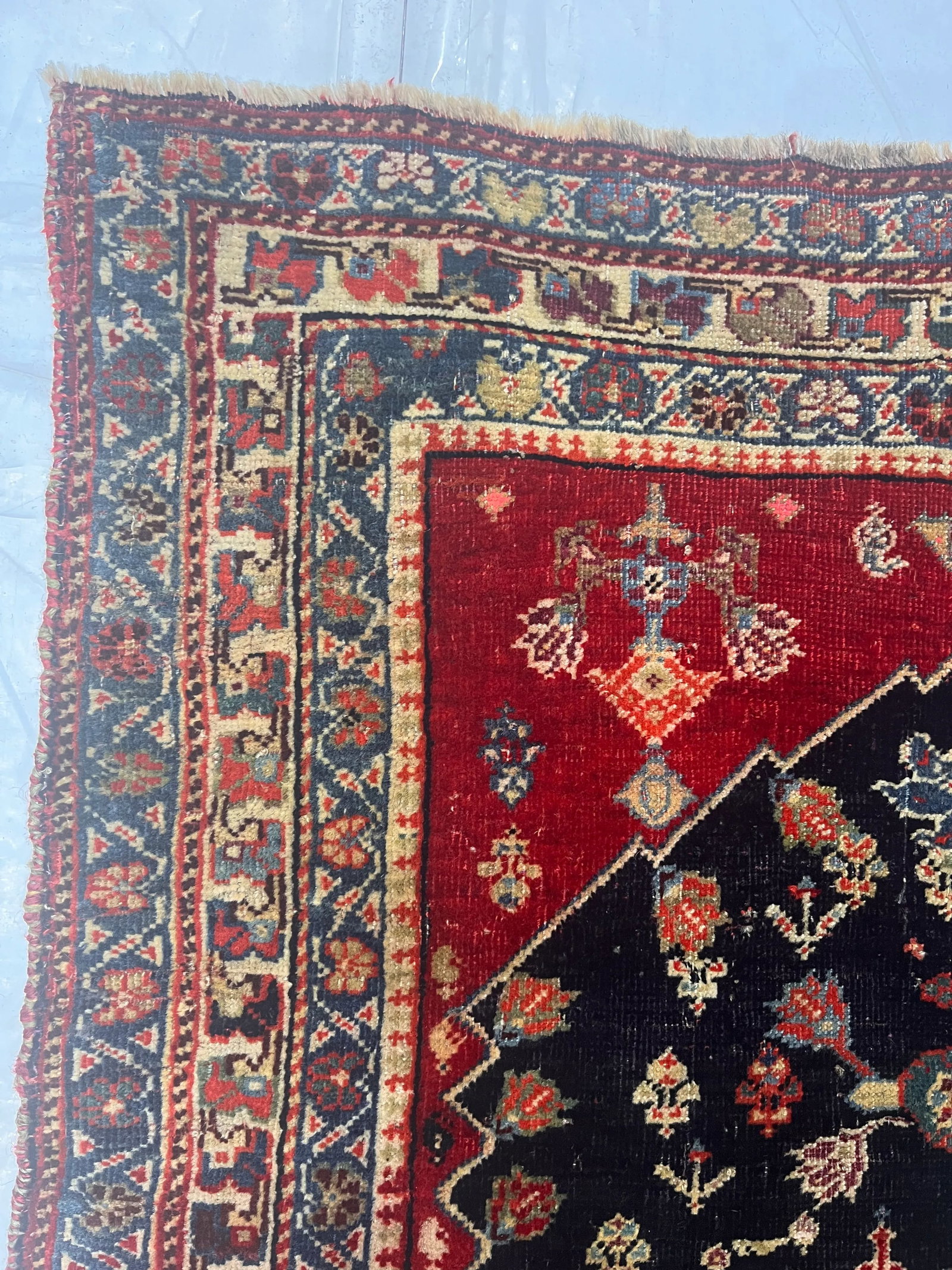 Antique Persian Qashqai Rug 2'7" X 4'6" - 3