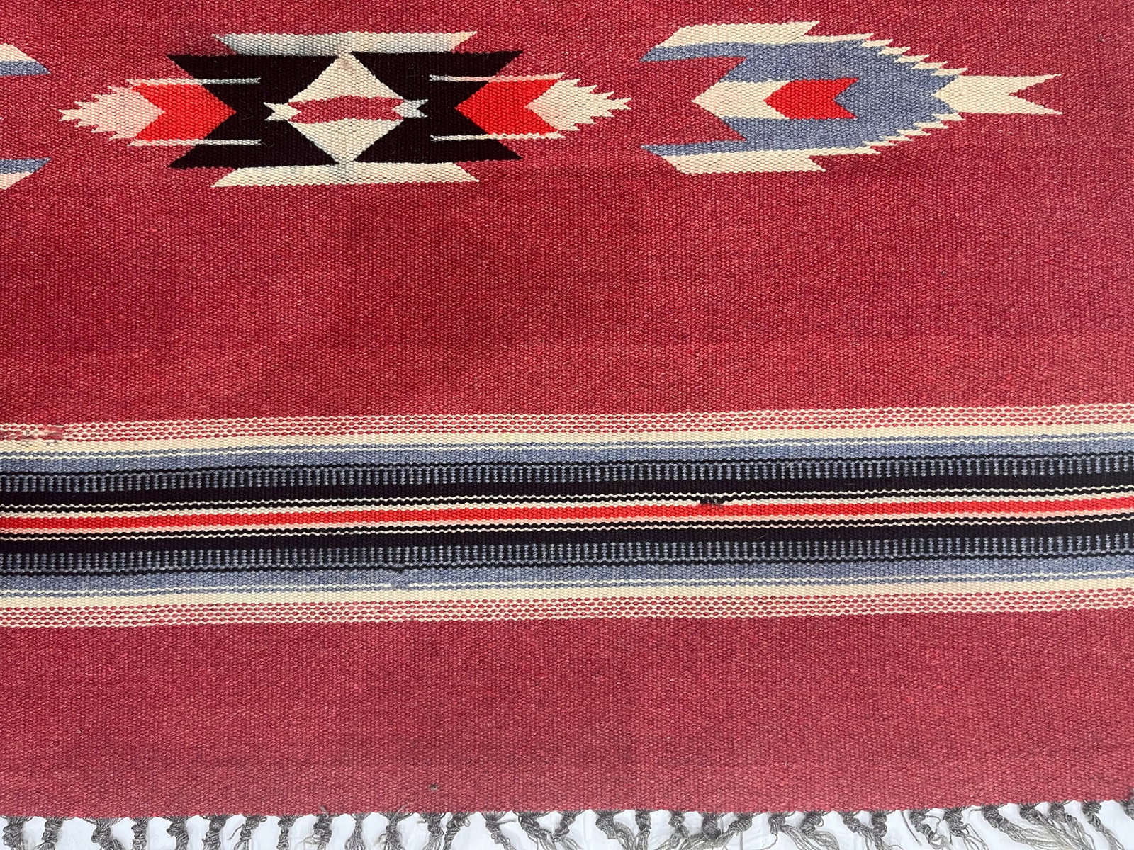 Vintage Swedish Kilim Rug 3'7" X 5'9" - 5