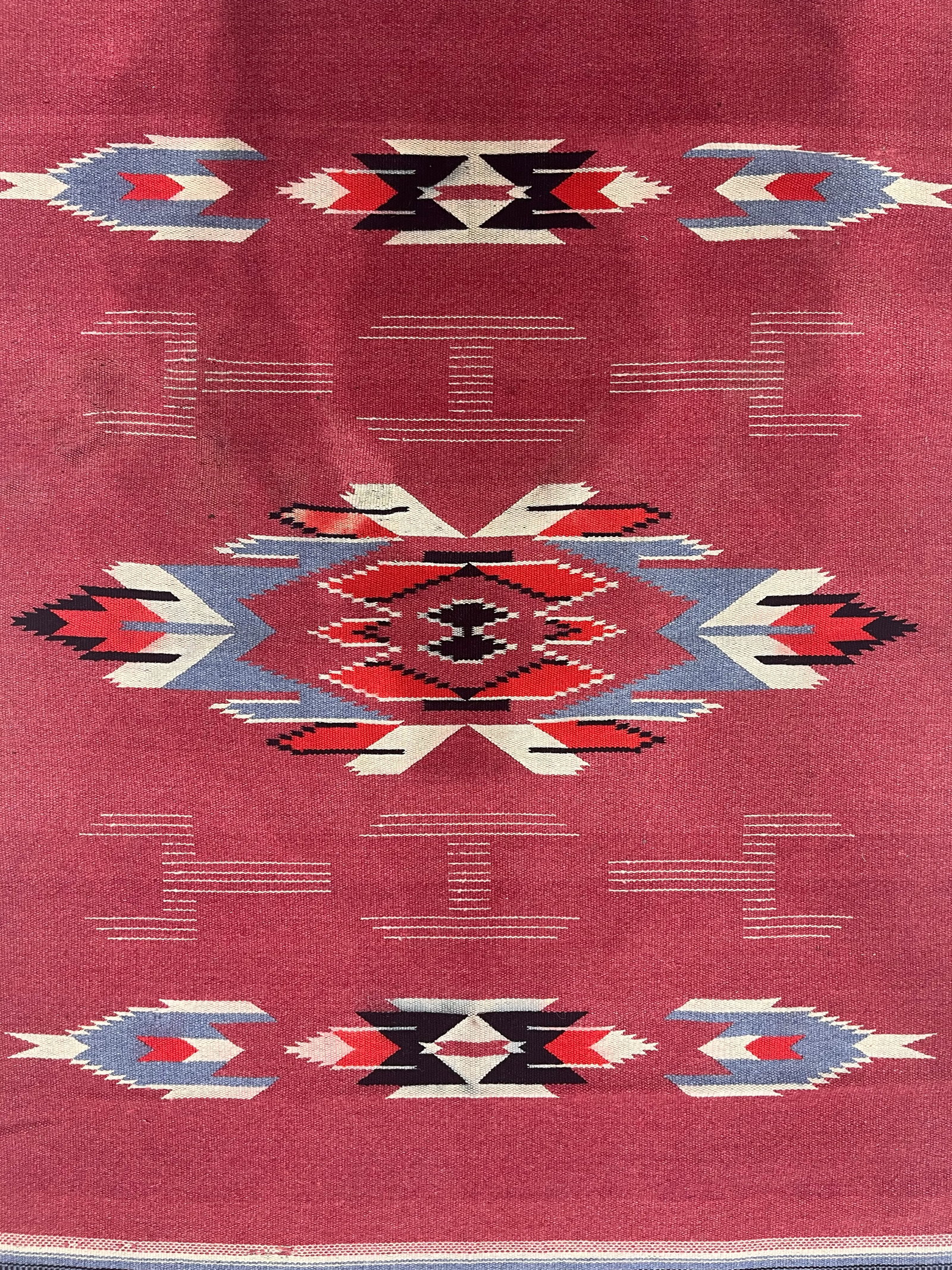 Vintage Swedish Kilim Rug 3'7" X 5'9" - 6