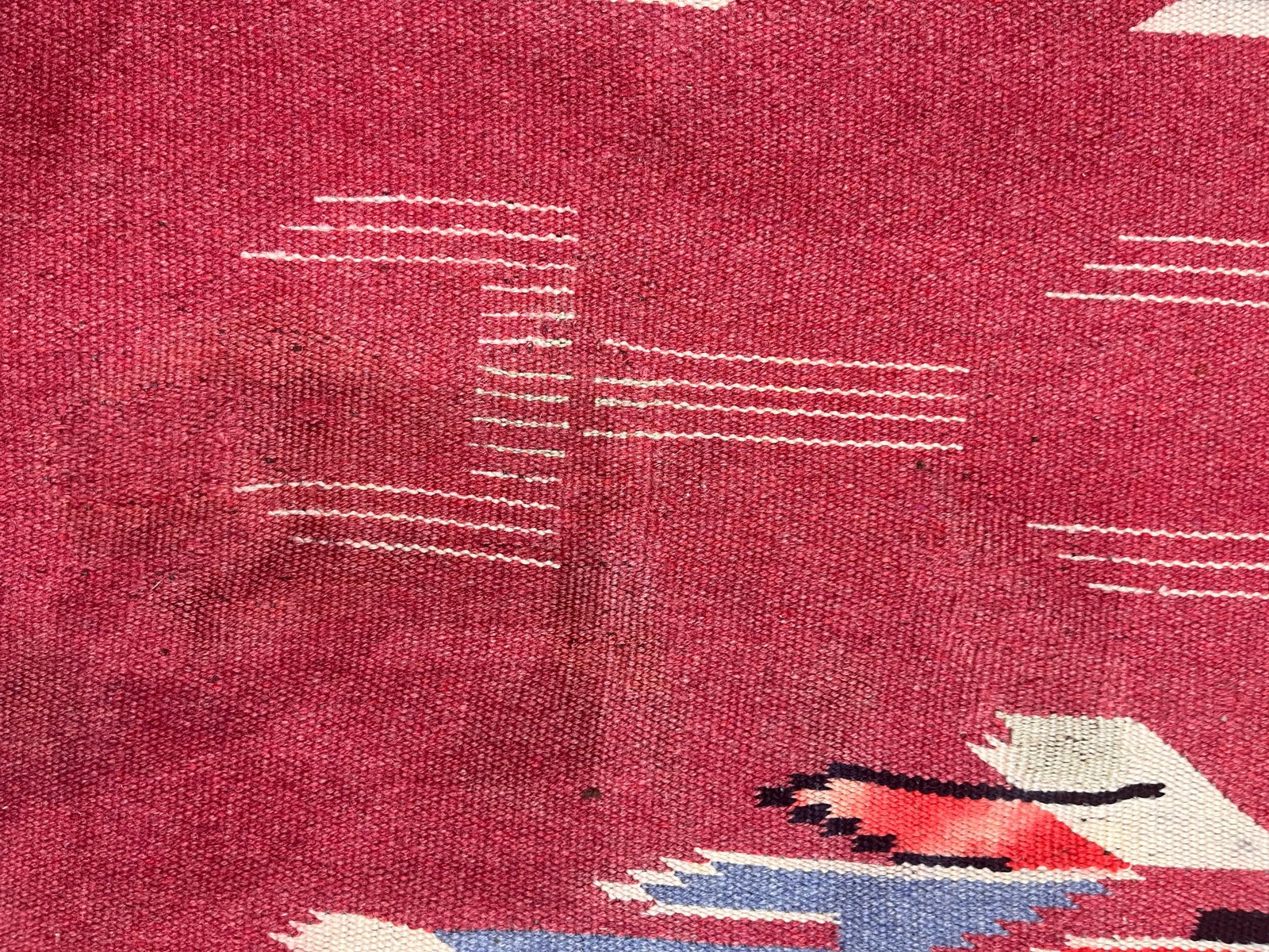 Vintage Swedish Kilim Rug 3'7" X 5'9" - 8