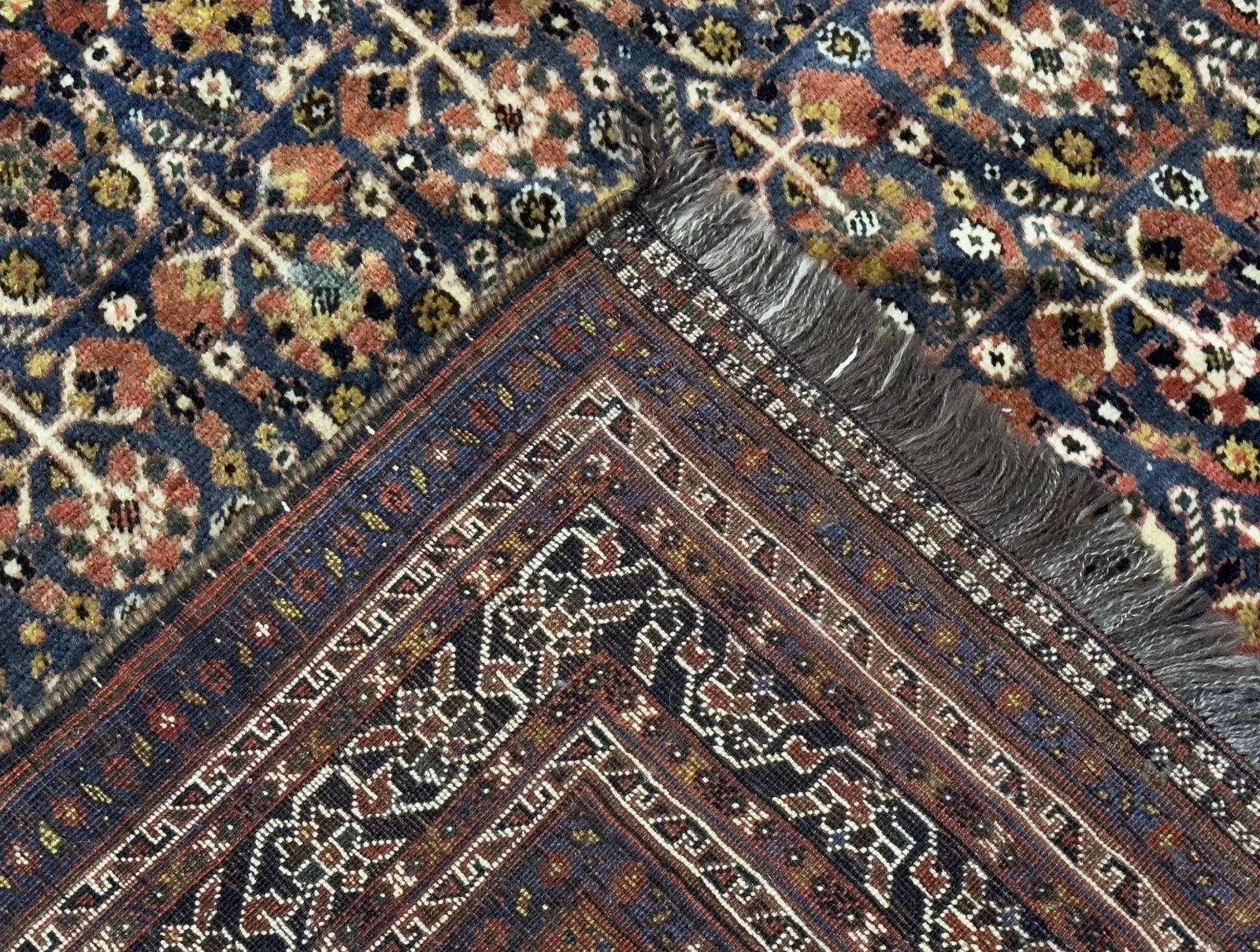 Antique Sw Persian Qashqai Rug 5'4" X 7'10" - 3