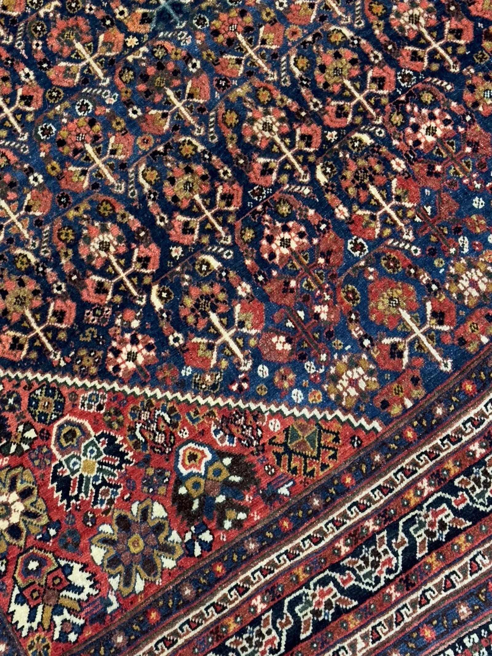 Antique Sw Persian Qashqai Rug 5'4" X 7'10" - 7