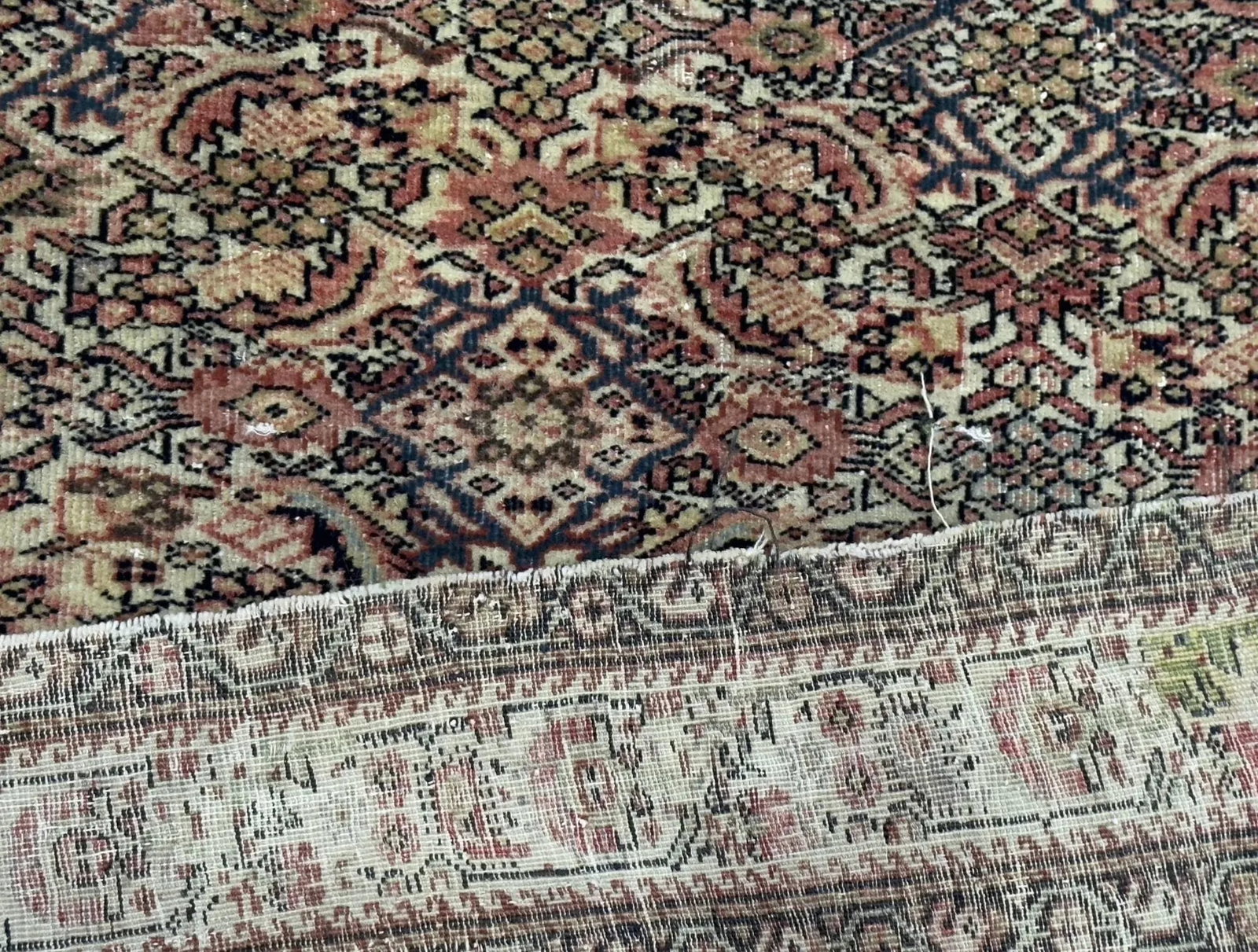 Antique Persian Farahan Rug 3'9" X 5'10" - 5