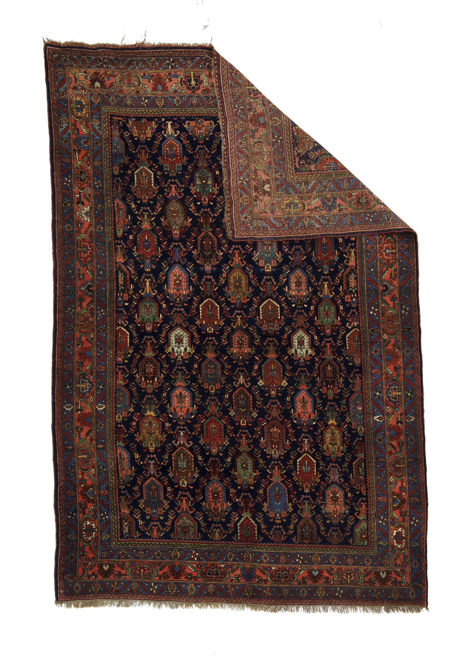 Antique Persian Bidjar Rug 4'10" X 7'0" - 2