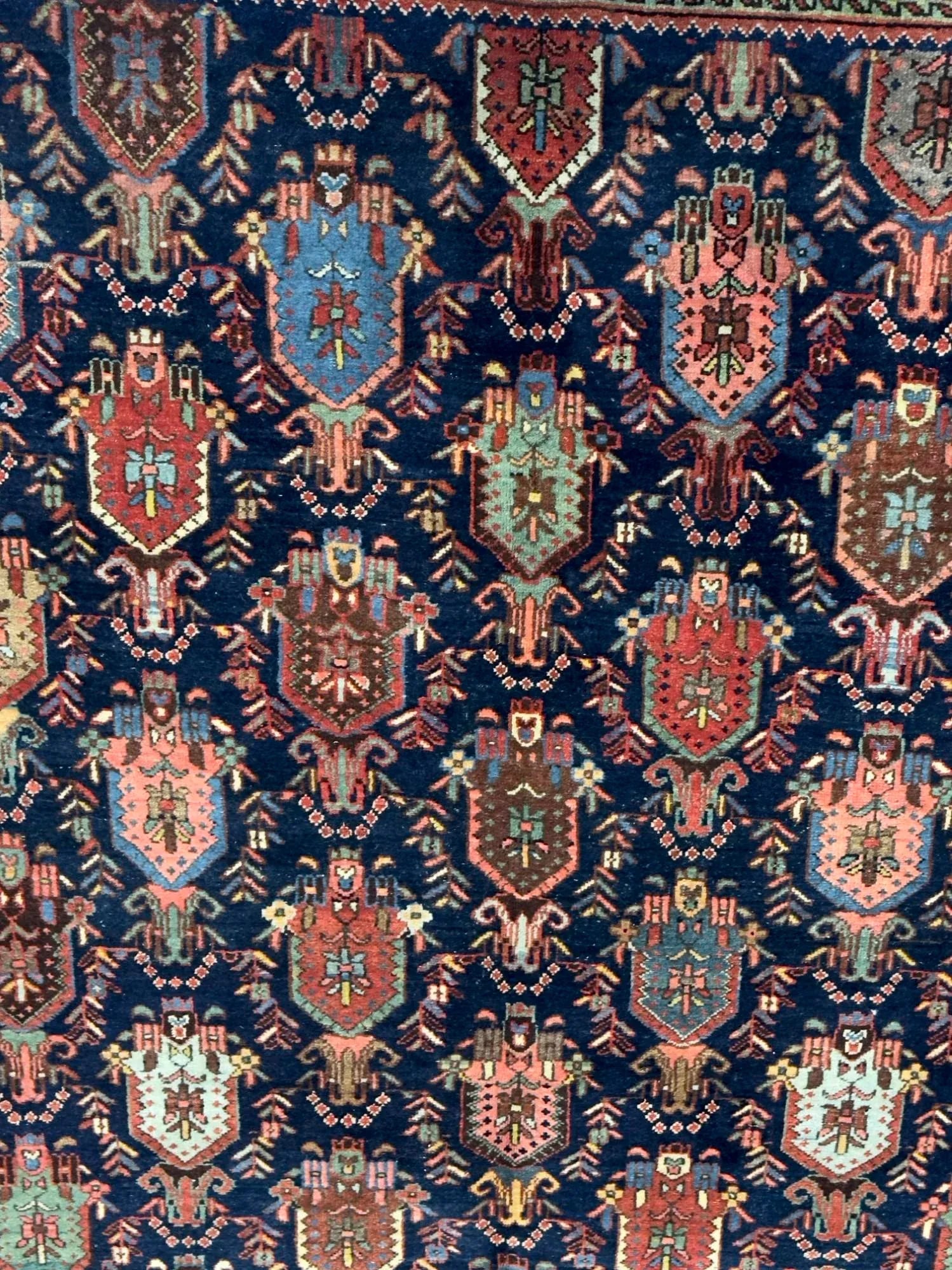 Antique Persian Bidjar Rug 4'10" X 7'0" - 5