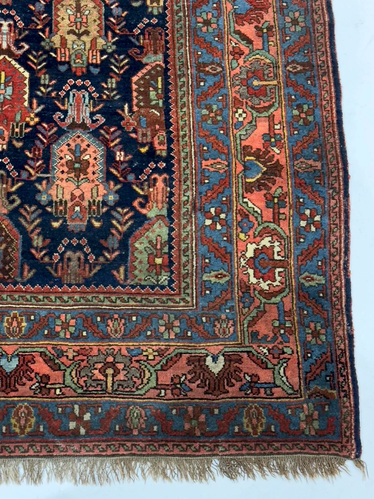 Antique Persian Bidjar Rug 4'10" X 7'0" - 7