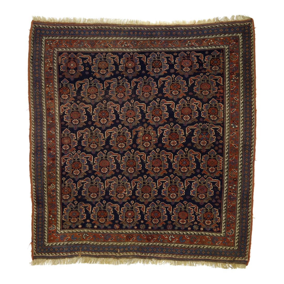 Antique Persian Afshar Rug 3'8" X 3'10" (1 of 8)