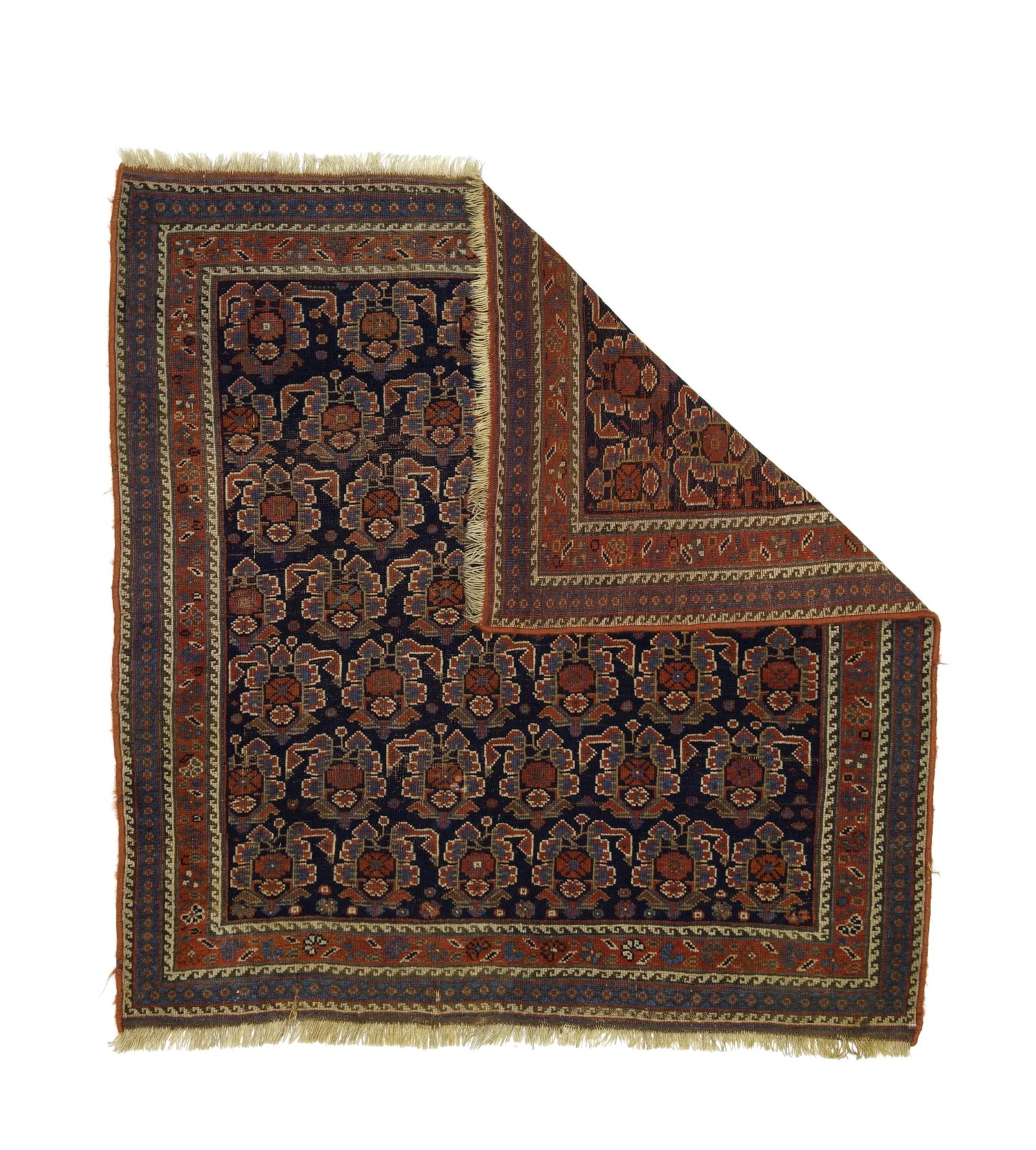 Antique Persian Afshar Rug 3'8" X 3'10" - 2