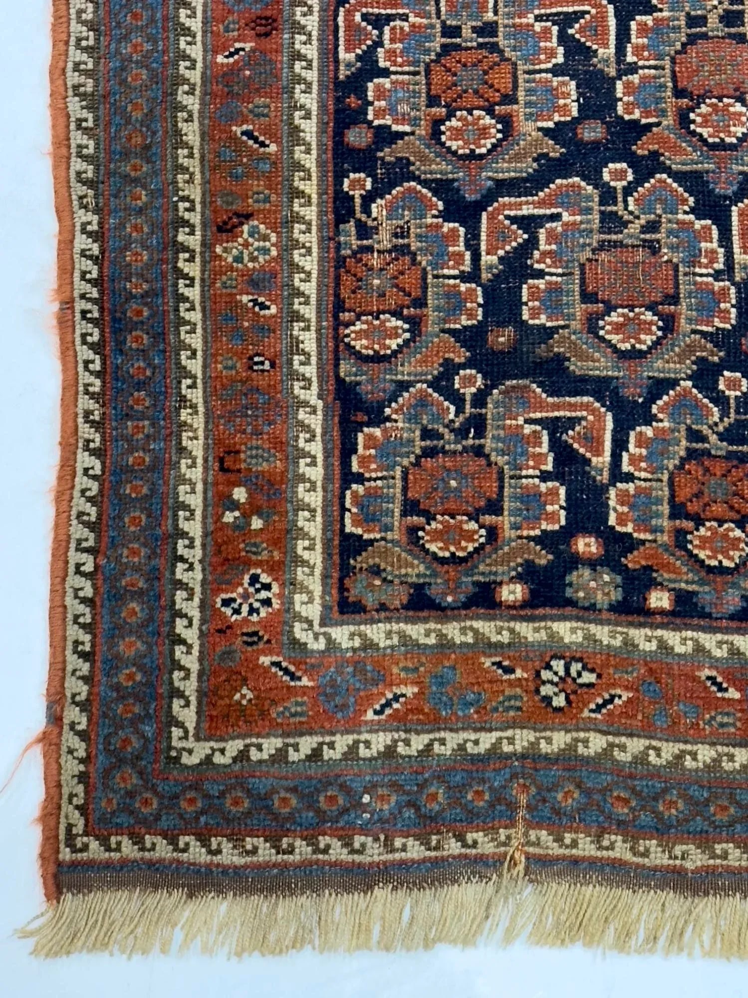 Antique Persian Afshar Rug 3'8" X 3'10" - 3