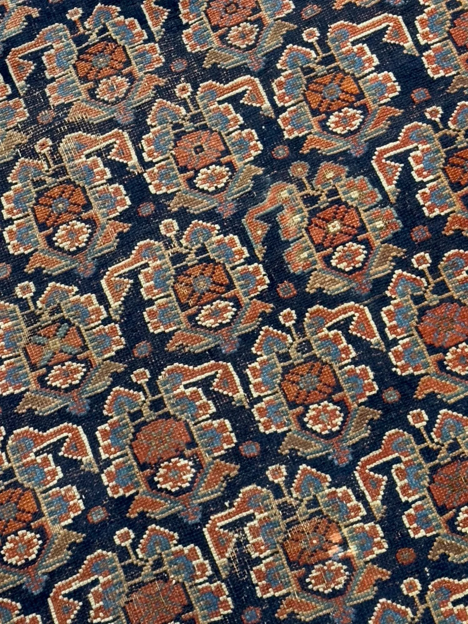 Antique Persian Afshar Rug 3'8" X 3'10" - 4