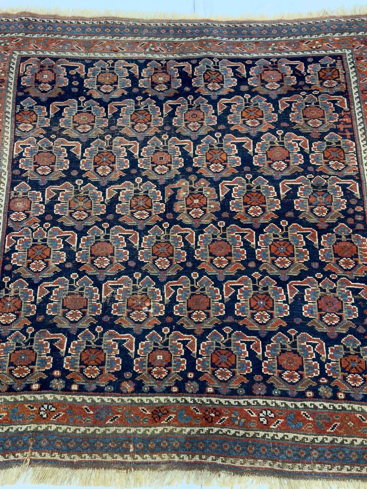 Antique Persian Afshar Rug 3'8" X 3'10" - 5