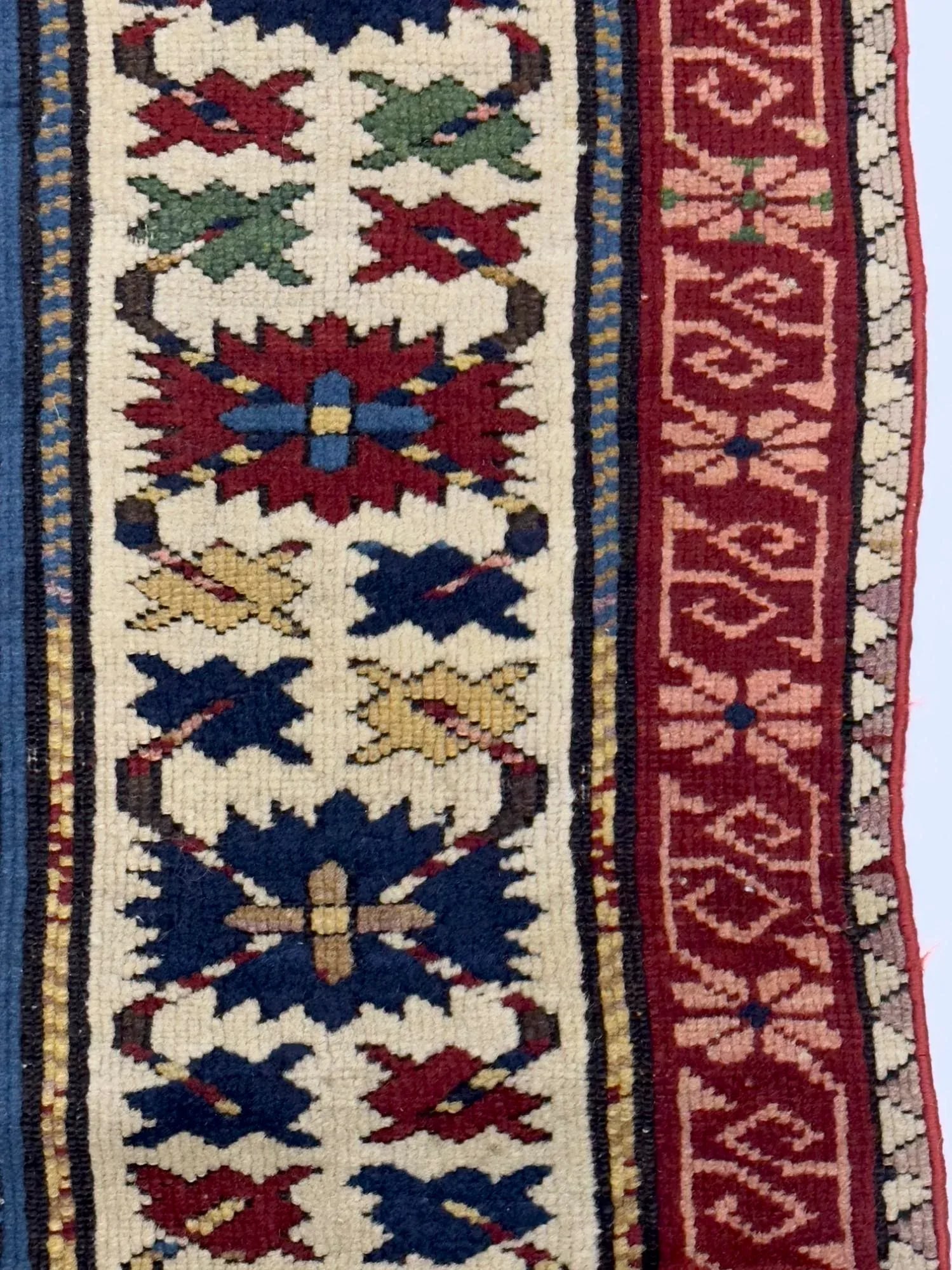 Antique Kuba Zehour Rug 2'11" X 5'5" - 3