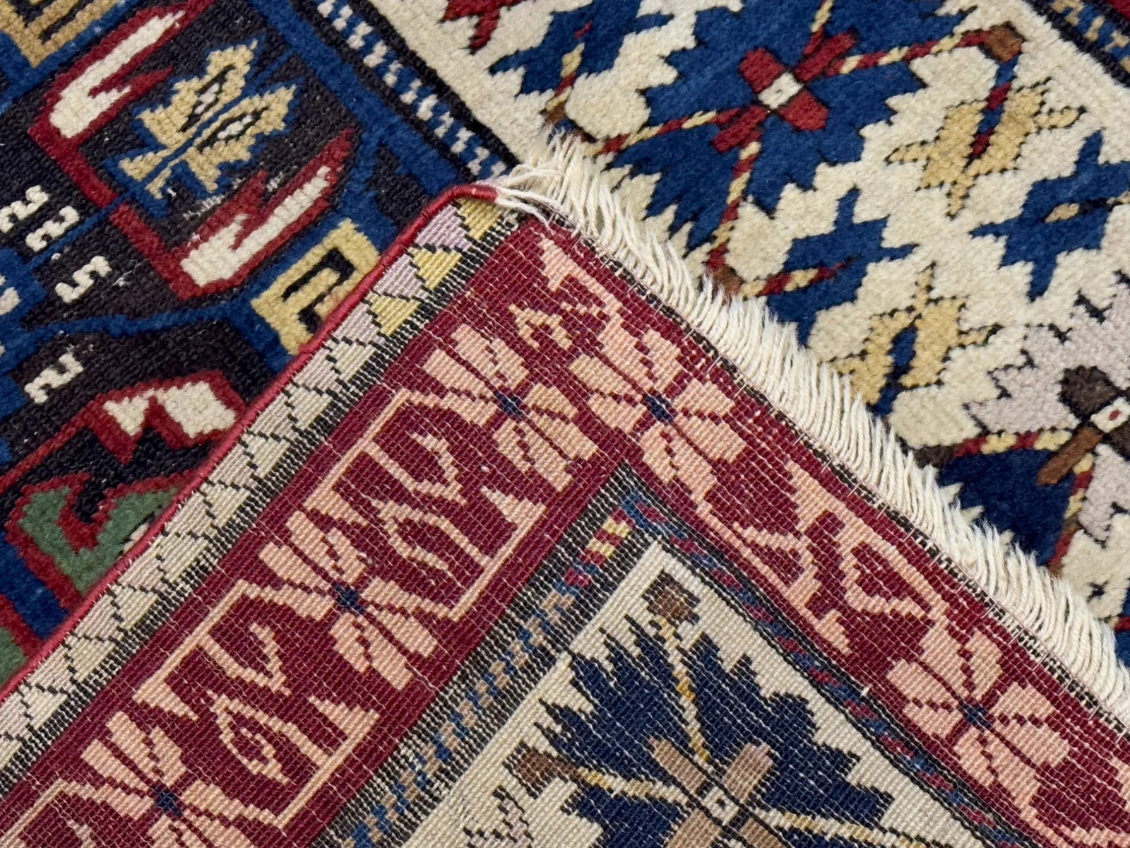 Antique Kuba Zehour Rug 2'11" X 5'5" - 7