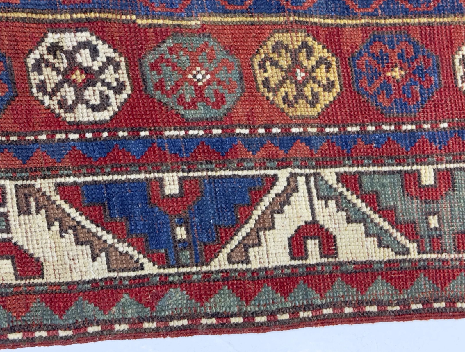 Antique Fakhralou Kazak Rug 3'11" X 5'11" - 3