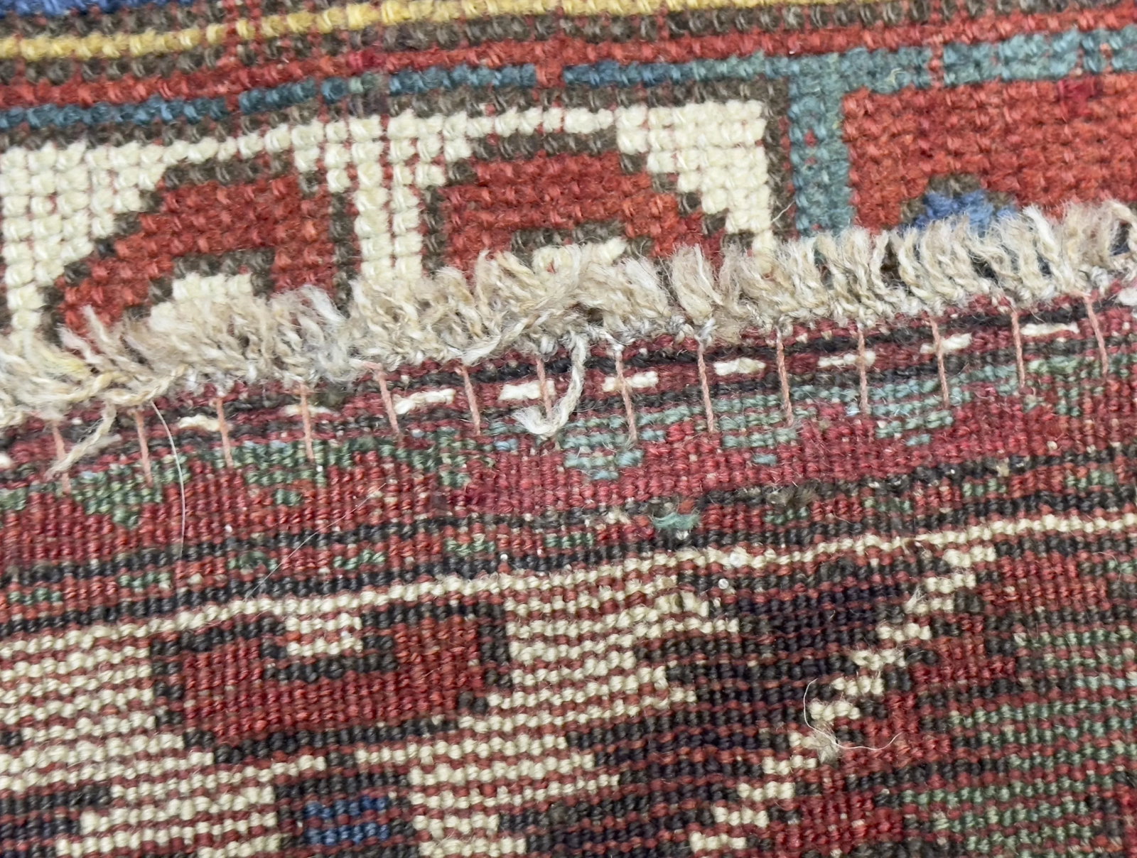 Antique Fakhralou Kazak Rug 3'11" X 5'11" - 4