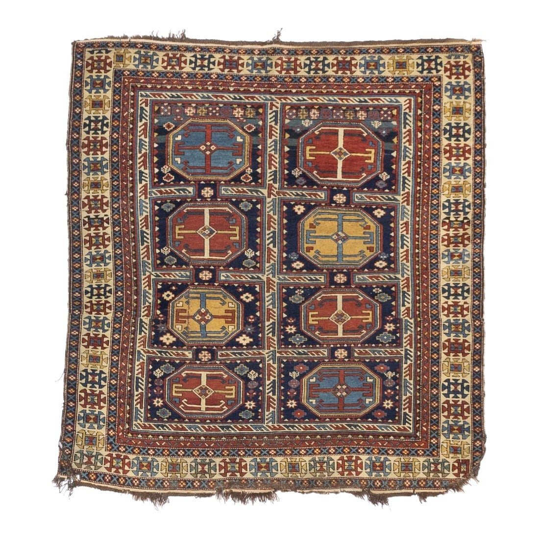 Antique Caucasian Kuba Rug 4'4" X 5'0" (1 of 5)