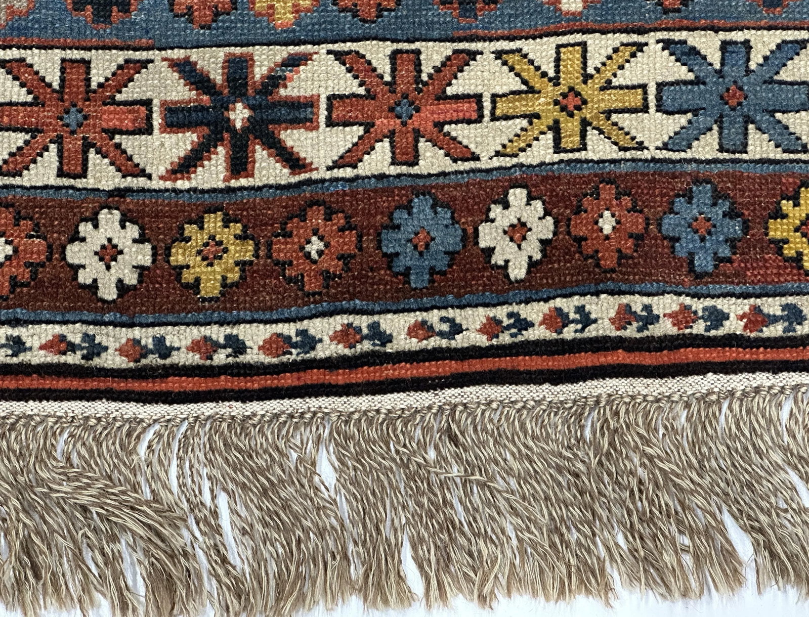 Antique Caucasian Lezgi Rug 3'10" X 4'11" - 3