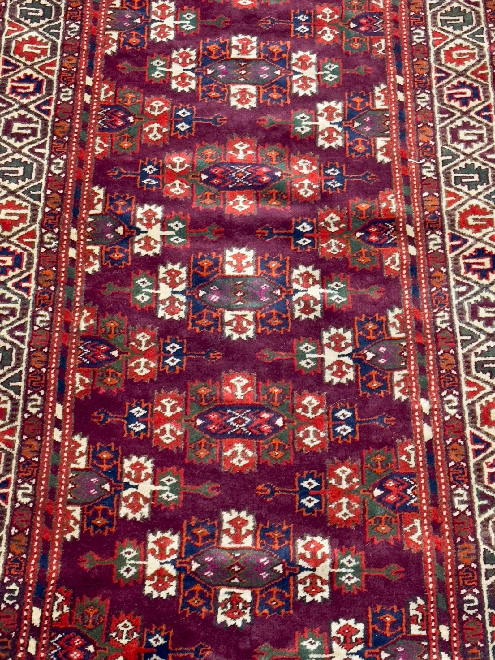Antique Fine Turkmen Tribal Runner 2'11" X 8'11" - 13