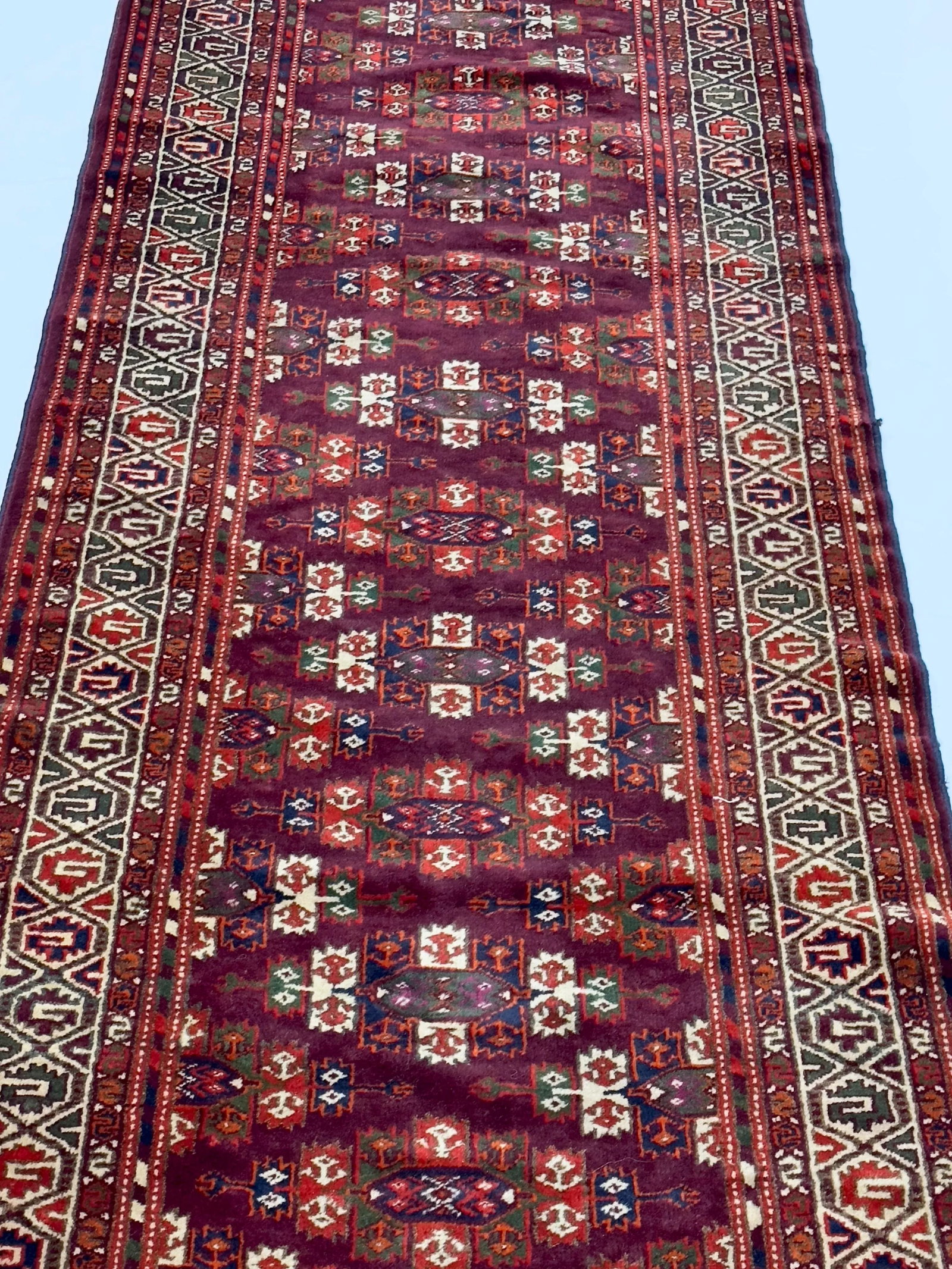 Antique Fine Turkmen Tribal Runner 2'11" X 8'11" - 9