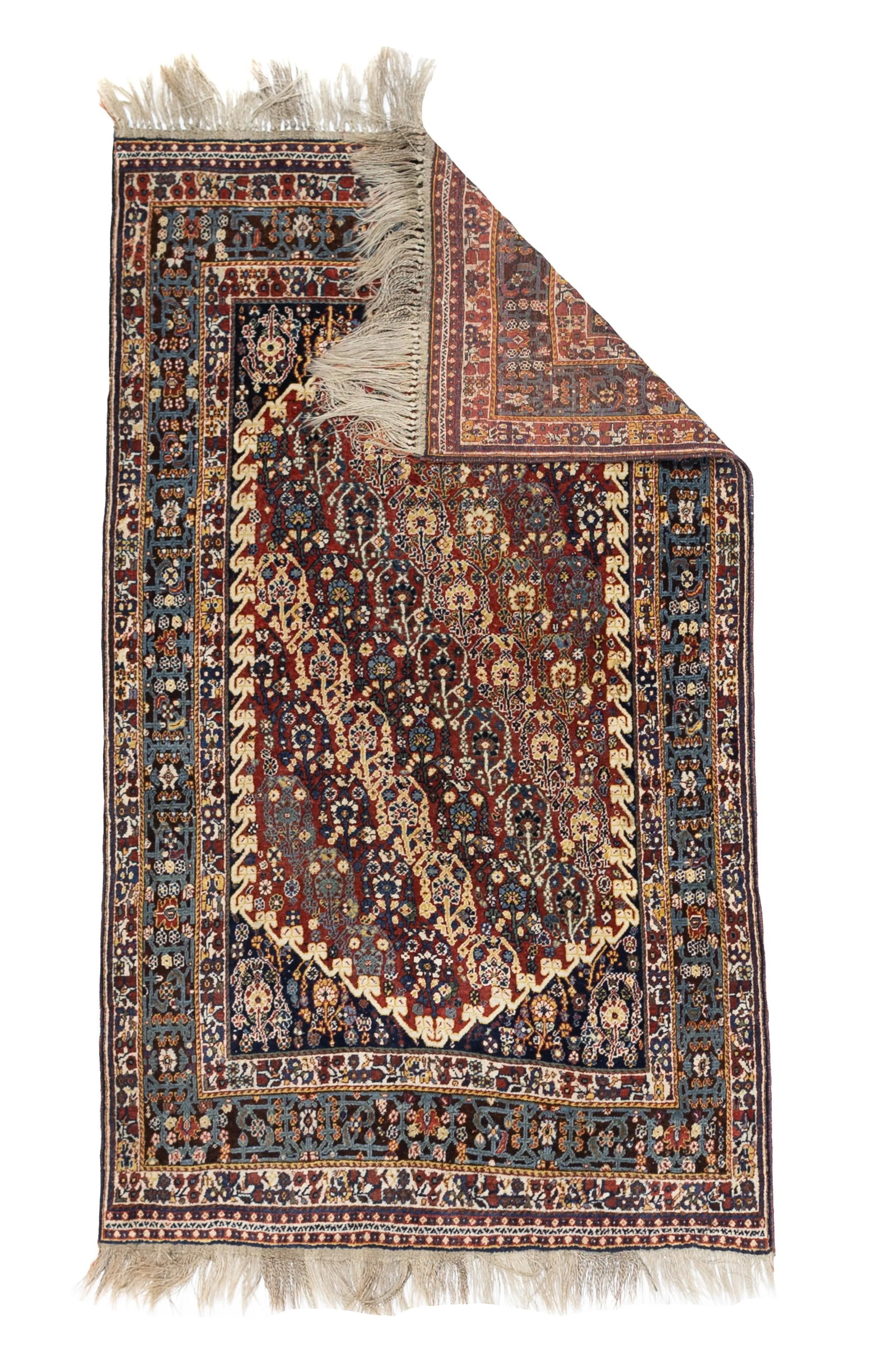 Antique Persian Qashqai Rug 4'8" X 7'11" - 2