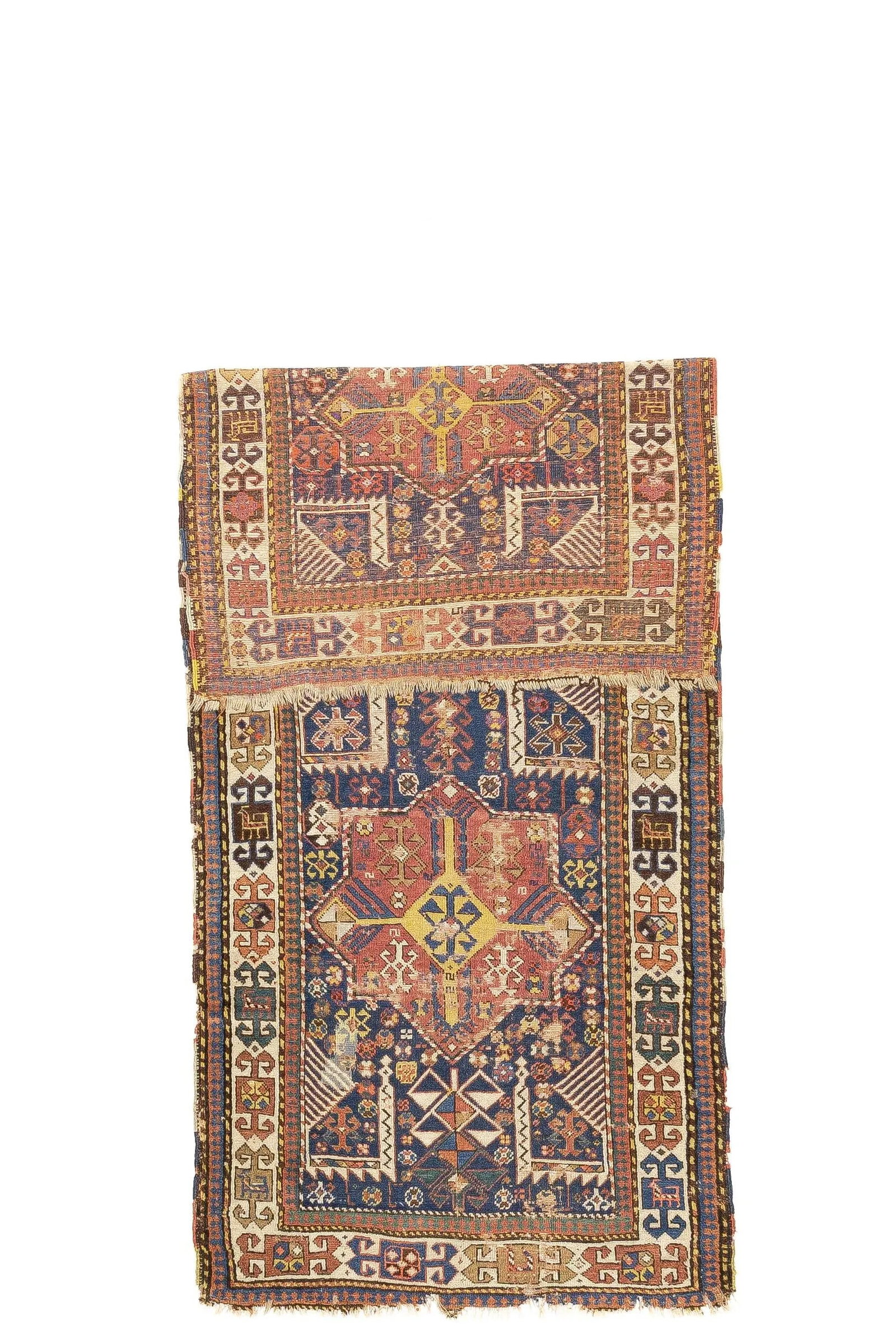 Antique Caucasian Shirvan Rug 3'10" X 8'11" - 2