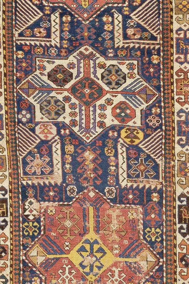 Antique Caucasian Shirvan Rug 3'10" X 8'11" - 3